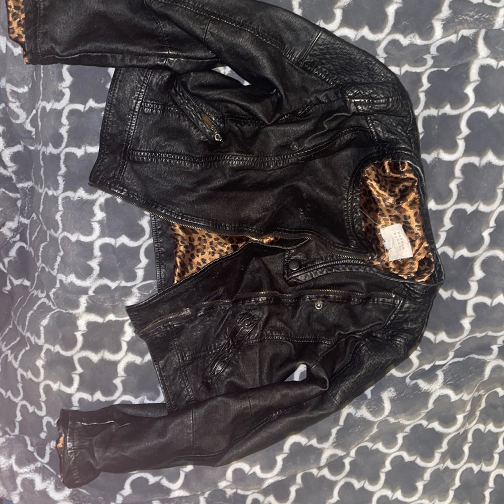 Hannah Banana - Faux Leather Jacket